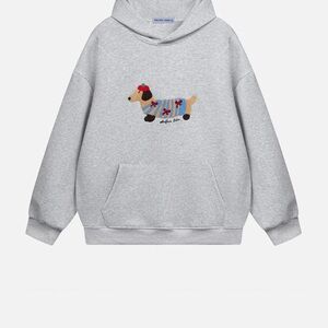 AELFRIC EDEN CARTOON DACHSHUND HOODIE